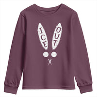 Bunny Bad Ice Out Youth Sweatshirt Rabbit FDT Anti Immigration Enforcement