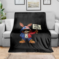 Bunny Ice Out Throw Blanket Protest Equality Puerto Rican Flag Hoodie