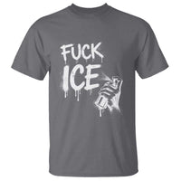 Fck Ice T Shirt Vintage Graffiti No Human is Illegal