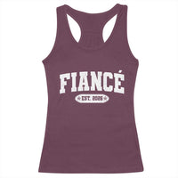 Fiance Est 2026 Racerback Tank Top Future Mr. and Mrs. Boyfriend Engagement Gift