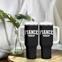 Fiance Est 2026 Tumbler With Handle Future Mr. and Mrs. Boyfriend Engagement Gift