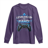 Leveled Up To Fiance Long Sleeve Shirt Newly Engaged Gifts For Him Gamer