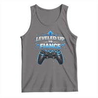 Leveled Up To Fiance Tank Top Newly Engaged Gifts For Him Gamer