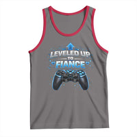 Leveled Up To Fiance Tank Top Newly Engaged Gifts For Him Gamer