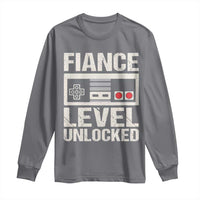 Leveled Fiance Unlocked Long Sleeve Shirt Engagement Gift For Fiancé Bachelor Party