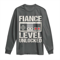 Leveled Fiance Unlocked Long Sleeve Shirt Engagement Gift For Fiancé Bachelor Party