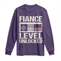 Leveled Fiance Unlocked Long Sleeve Shirt Engagement Gift For Fiancé Bachelor Party