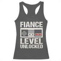 Leveled Fiance Unlocked Racerback Tank Top Engagement Gift For Fiancé Bachelor Party