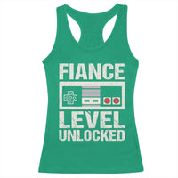 Leveled Fiance Unlocked Racerback Tank Top Engagement Gift For Fiancé Bachelor Party
