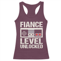 Leveled Fiance Unlocked Racerback Tank Top Engagement Gift For Fiancé Bachelor Party