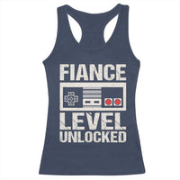 Leveled Fiance Unlocked Racerback Tank Top Engagement Gift For Fiancé Bachelor Party