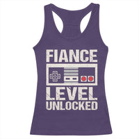 Leveled Fiance Unlocked Racerback Tank Top Engagement Gift For Fiancé Bachelor Party