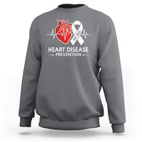 Go Red Heart Disease Prevention Sweatshirt Heartbeat CHD Wear Red February Month
