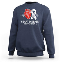 Go Red Heart Disease Prevention Sweatshirt Heartbeat CHD Wear Red February Month