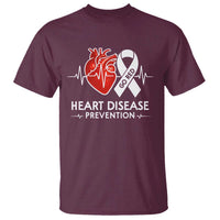 Go Red Heart Disease Prevention T Shirt Heartbeat CHD Wear Red February Month
