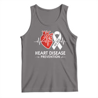 Go Red Heart Disease Prevention Tank Top Heartbeat CHD Wear Red February Month