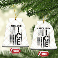 Abolish ICE Ceramic Ornament Vintage American Flag