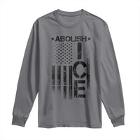 Abolish ICE Long Sleeve Shirt Vintage American Flag