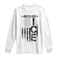 Abolish ICE Long Sleeve Shirt Vintage American Flag