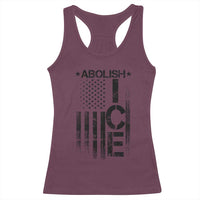 Abolish ICE Racerback Tank Top Vintage American Flag