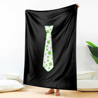 Shamrocks Tie Throw Blanket Kids St Patricks Day Costume Party Humor