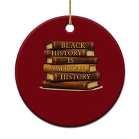 Black History Month Ceramic Ornament Book Lover Teacher Black History Is American History
