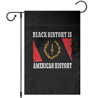 Black History Is American History Garden Flag Afro African Black American Heritage Flag