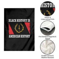Black History Is American History Garden Flag Afro African Black American Heritage Flag