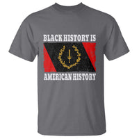 Black History Is American History T Shirt Afro African Black American Heritage Flag