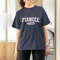 Fiancee Est 2026 T Shirt For Women Future Mrs. and Mr. Bridal Shower Engagement Gift