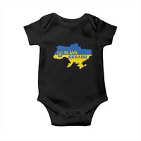 Slava Ukraini Baby Onesie Ukrainian Ukraine Flag Pride