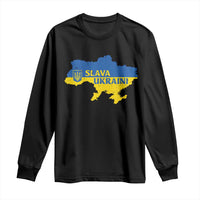 Slava Ukraini Long Sleeve Shirt Ukrainian Ukraine Flag Pride