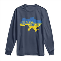 Slava Ukraini Long Sleeve Shirt Ukrainian Ukraine Flag Pride