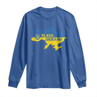 Slava Ukraini Long Sleeve Shirt Ukrainian Ukraine Flag Pride