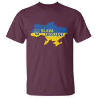 Slava Ukraini T Shirt Ukrainian Ukraine Flag Pride