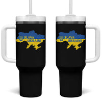 Slava Ukraini Tumbler With Handle Ukrainian Ukraine Flag Pride