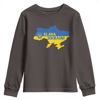 Slava Ukraini Youth Sweatshirt Ukrainian Ukraine Flag Pride