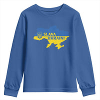 Slava Ukraini Youth Sweatshirt Ukrainian Ukraine Flag Pride