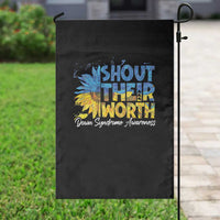 Down Syndrome Awareness Sunflower Garden Flag Shout Their Worth