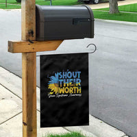 Down Syndrome Awareness Sunflower Garden Flag Shout Their Worth