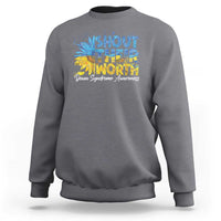 Down Syndrome Awareness Sunflower Sweatshirt Shout Their Worth