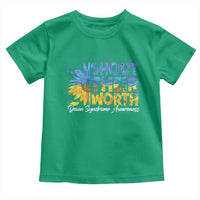 Down Syndrome Awareness Sunflower Toddler T Shirt Shout Their Worth