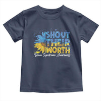 Down Syndrome Awareness Sunflower Toddler T Shirt Shout Their Worth