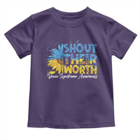 Down Syndrome Awareness Sunflower Toddler T Shirt Shout Their Worth