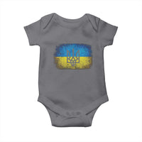 Vintage Ukraine Ukrainian Flag Baby Onesie Ukrainians Gifts