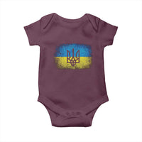 Vintage Ukraine Ukrainian Flag Baby Onesie Ukrainians Gifts
