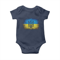 Vintage Ukraine Ukrainian Flag Baby Onesie Ukrainians Gifts