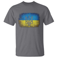 Vintage Ukraine Ukrainian Flag T Shirt Ukrainians Gifts