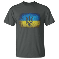 Vintage Ukraine Ukrainian Flag T Shirt Ukrainians Gifts