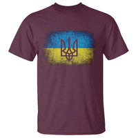 Vintage Ukraine Ukrainian Flag T Shirt Ukrainians Gifts